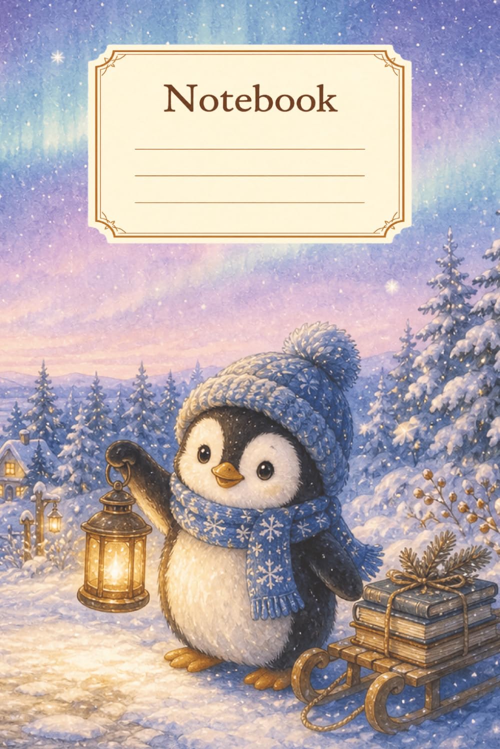 Aurora Penguin notebook cover
